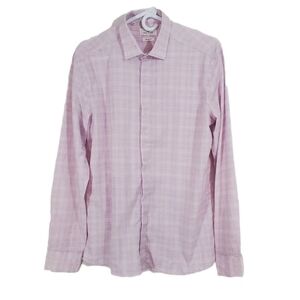 Baleno Lavender Plaid Slim Fit Dress Shirt